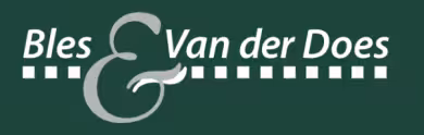 Logo Bles & Van der Does met groot & teken en kleine blokjes onder Bles, herkenbaar binnen Leef Twente
