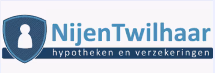 Logo NijenTwilhaar met schild en tekst hypotheken en verzekeringen in zakelijke context Leef Twente