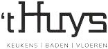 't Huys logo met keukens | baden | vloeren, specialisatie in badkamers en keukens - Leef Twente
